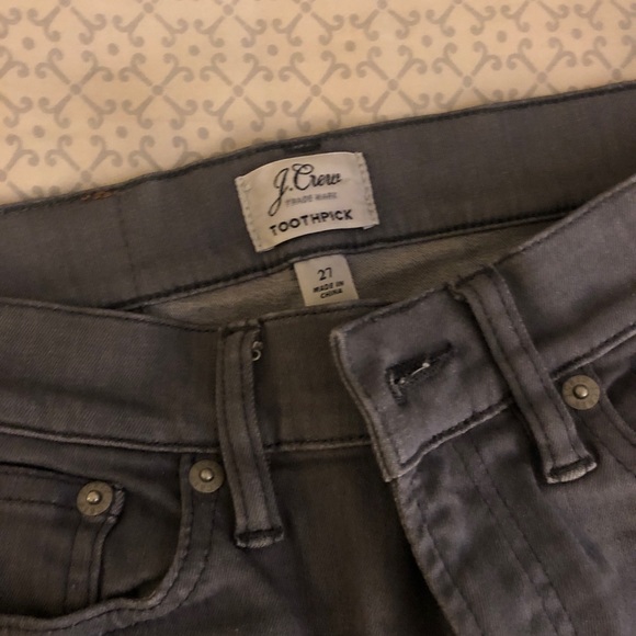 Jcrew grey toothpick jeans - Picture 3 of 5